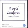 Sverige 2002. Astrid Lindgren miniark. AFA 2203-09, postfrisk   stemplet  hæfte FDC parstykkke, miniark