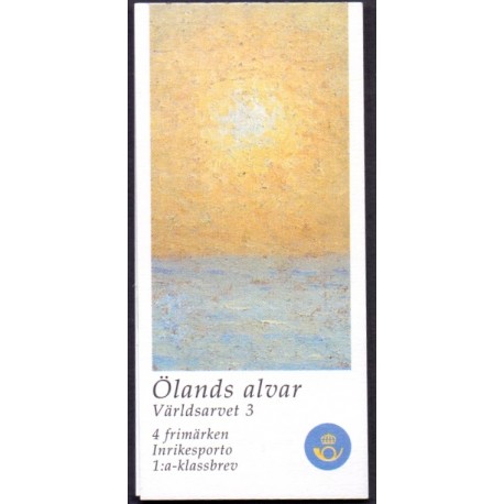 Sverige 2003. Kultur- og naturarv. AFA 2271-74,  postfrisk sammentryk stemplet  hæfte FDC parstykkke
