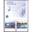 Sverige 2004. Sommer i skærgården. AFA nr. 2336-39,  postfrisk stemplet  hæfte FDC parstykkke