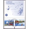 Sverige 2004. Sommer i skærgården. AFA nr. 2336-39,  postfrisk stemplet  hæfte FDC parstykkke