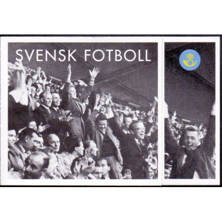 Sverige 2004. Svensk Fodbold. AFA nr. 2328-33,  postfrisk sammentryk stemplet  hæfte FDC parstykkke