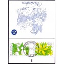Sverige 2005. Forårsblomster. AFA nr. 2393-96, postfrisk sammentryk stemplet  hæfte FDC parstykkke