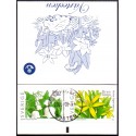 Sverige 2005. Forårsblomster. AFA nr. 2393-96, postfrisk sammentryk stemplet  hæfte FDC parstykkke