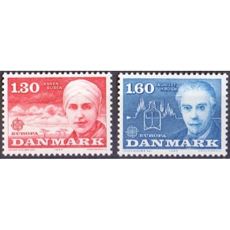 1980. Europamærker / CEPT AFA nr. 695-96 postfrisk  stemplet FDC