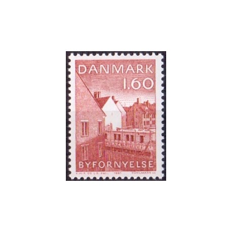 1981. Europæisk byfornyelse. AFA nr. 735 postfrisk   Stemplet FDC