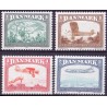 1981. Flyvning gennem tiderne. AFA nr. 737-40 postfrisk  Stemplet FDC