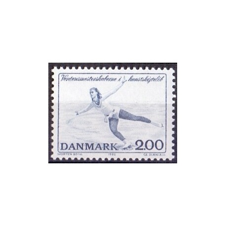 1982. Toldestaten 350 års. AFA nr. 744 postfrisk   Stemplet FDC