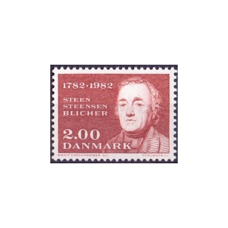 1982. Steen Steensen Blicher AFA nr. 759 postfrisk  Stemplet FDC