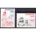 1982. Robert Storm Petersen. AFA nr. 761-62 postfrisk  Stemplet FDC