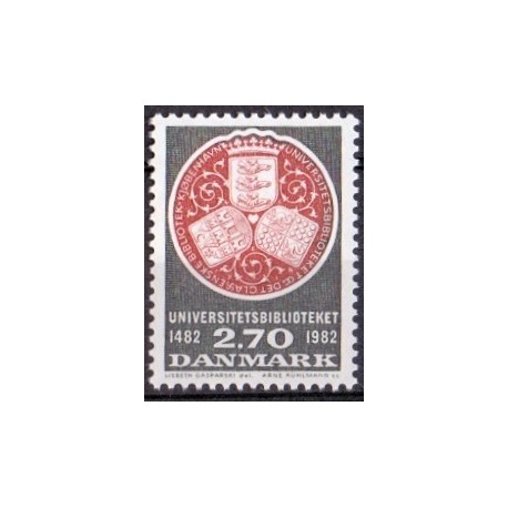 1982. Universitetsbibloteket. AFA nr. 763 postfrisk  Stemplet FDC