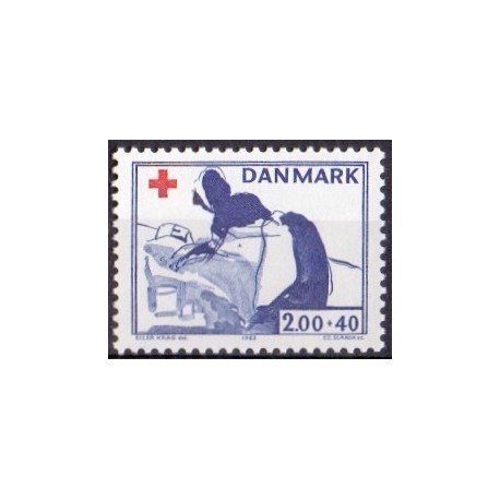 1983. Dansk Røde Kors. AFA nr. 764 postfrisk  Stemplet FDC