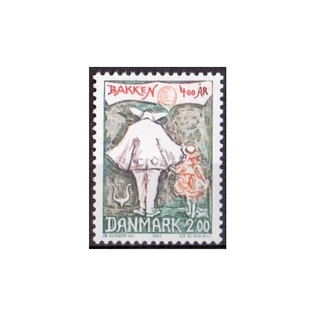 1983. Dyrehaven 400 års jubi.. AFA nr. 766 postfrisk  Stemplet FDC