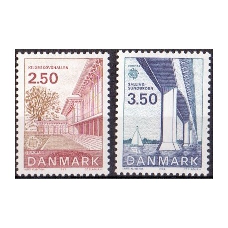 1983. Europamærke / CEPT. AFA nr. 778-79 postfrisk  Stemplet FDC