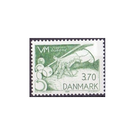 1984. WM i Billiard. AFA nr. 797 postfrisk  Stemplet FDC