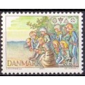 1984. Spejderliv. AFA nr. 802 postfrisk Stemplet FDC
