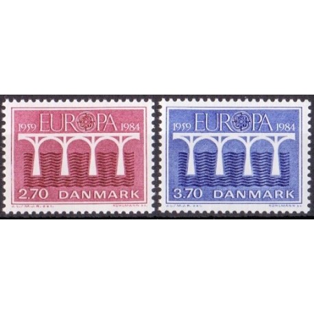 1984. Spejderliv. AFA nr. 802 postfrisk Stemplet FDC