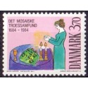 1984. Mosaisk Troessamfund. AFA nr. 815 postfrisk  Stemplet FDC