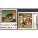 1984. Malerkunst. AFA nr. 816-17 postfrisk  Stemplet FDC