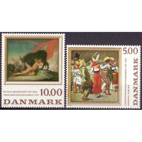 1984. Malerkunst. AFA nr. 816-17 postfrisk  Stemplet FDC