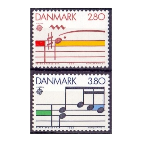 1985. Europamærker / CEPT. AFA nr. 829-30 postfrisk  Stemplet FDC