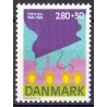 1985. 40-Året for befrielsen AFA nr. 831 postfrisk   Stemplet FDC