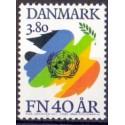 1985. FN 40-års jubilæum. AFA nr. 841 postfrisk   Stemplet FDC