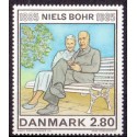 1985. Niels Bohr. AFA nr. 842 postfrisk  Stemplet FDC