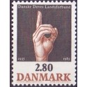 1985. Døves Landsforbund. AFA nr. 844 postfrisk    Stemplet FDC