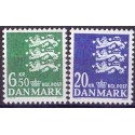 1986. Suppleringsværdier. AFA nr. 847-48 postfrisk  Stemplet FDC