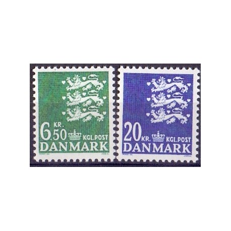 1986. Suppleringsværdier. AFA nr. 847-48 postfrisk  Stemplet FDC