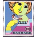 1986. Kunst af Bjørn Wiinblad. AFA nr. 849 postfrisk    Stemplet FDC