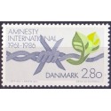 1986. Amnesty International. AFA nr. 850 postfrisk    Stemplet FDC