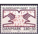 1986. Dansk Blindesamfund. AFA nr. 853 postfrisk   Stemplet FDC