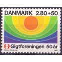 1986. Gigtforeningen 50 år. AFA nr. 855 postfrisk  Stemplet FDC
