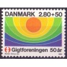 1986. Gigtforeningen 50 år. AFA nr. 855 postfrisk  Stemplet FDC