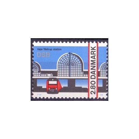 1986. Høje Tåstrup station. AFA nr. 861 postfrisk  Stemplet FDC