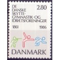 1986. De Danske Skytte/Gymnastik foreninger. AFA nr. 862 postfrisk  Stemplet FDC