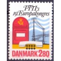 1986. PTTI's Europakongres. AFA nr. 863 postfrisk  Stemplet FDC