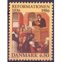 1986. Reformationen 450 år. AFA nr. 874 postfrisk   Stemplet FDC