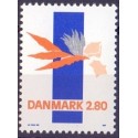 1987. Kunst af Lin Utzon. AFA nr. 877 postfrisk  Stemplet FDC