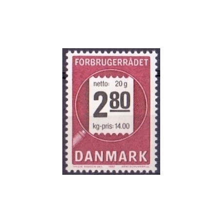 1987. Forbrugerrådet. AFA nr. 878 postfrisk   Stemplet FDC