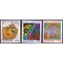 1987. Ribe Domkirke. AFA nr. 879-81 postfrisk   Stemplet FDC