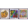 1987. Ribe Domkirke. AFA nr. 879-81 postfrisk   Stemplet FDC