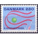 1987. Verdensgymnastikstævne. AFA nr. 885 postfrisk  Stemplet FDC