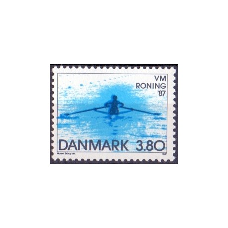 1987. Verdensmesterskaberne i roning. AFA nr. 887 postfrisk    Stemplet FDC