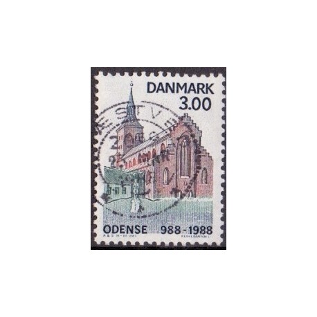 1988. Odense by 1000 år. AFA nr. 906 postfrisk   Stemplet FDC