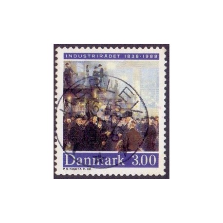 1988. Industrirådets 150 års jubi. AFA nr. 913 postfrisk  Stemplet FDC