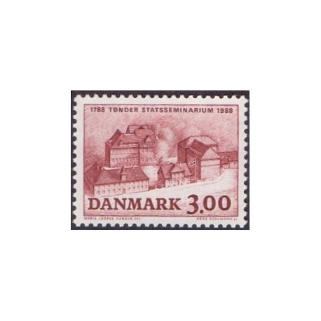 1988. Tønder Statsseminarium. AFA nr. 916 postfrisk    Stemplet FDC