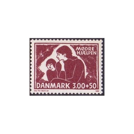 1988. Mødrehjælpen. AFA nr. 917 postfrisk   Stemplet FDC