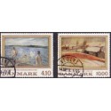 1988. Malerimærker. AFA nr. 921-22 postfrisk   Stemplet FDC